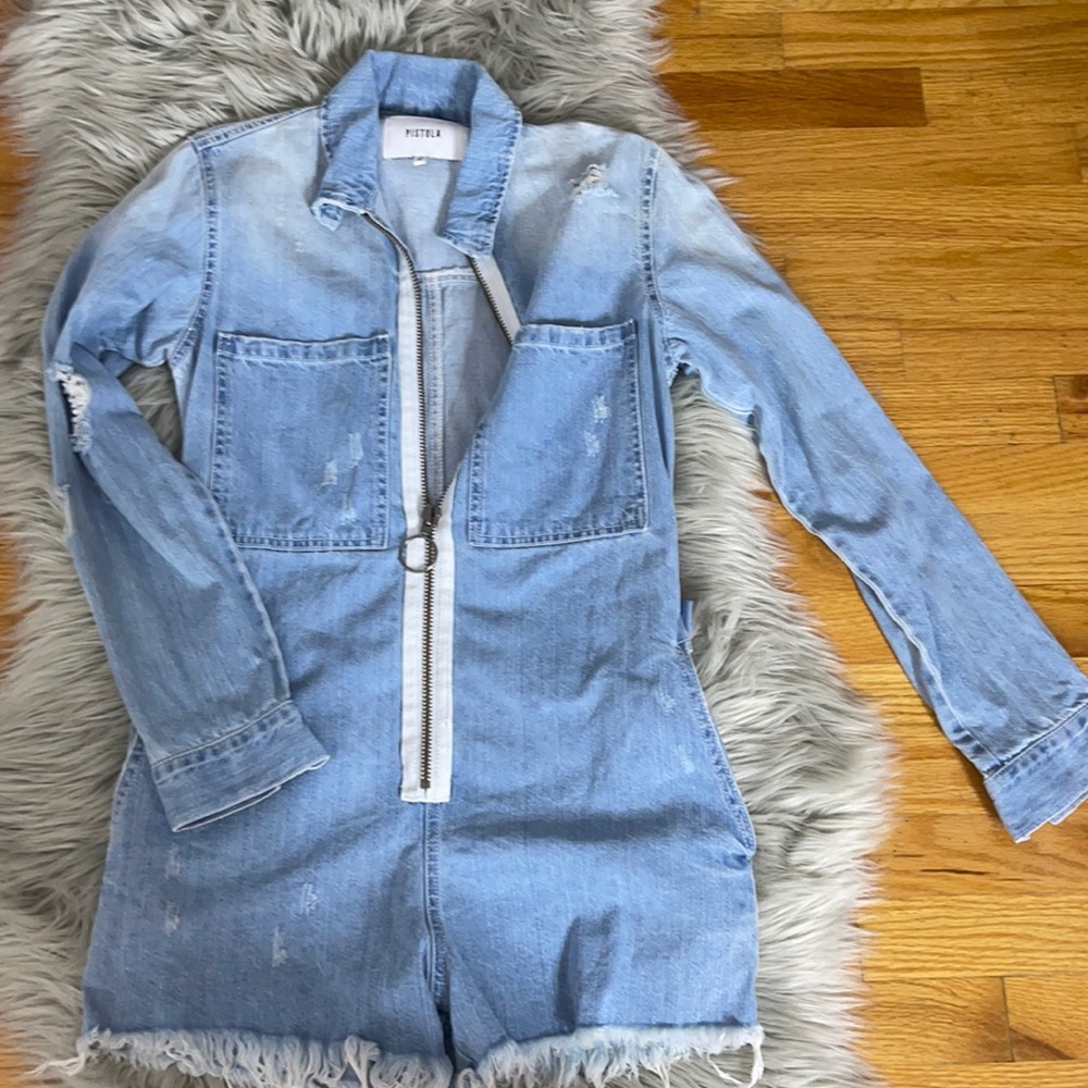 Pistola denim romper